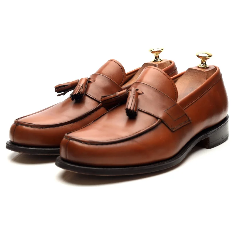 'Radley' Tan Brown Leather Tassel Loafers UK 9.5 F