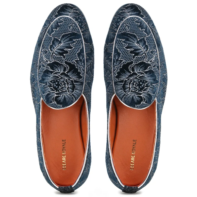 Wedlock Blue Designer Loafers