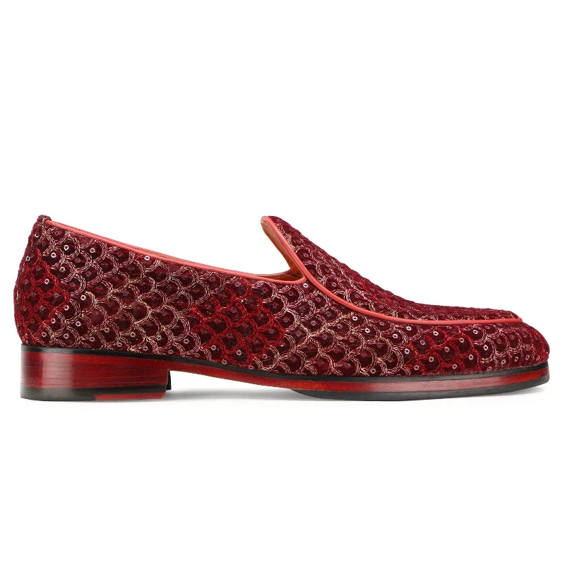 Wedlock Burgundy Designer Loafers