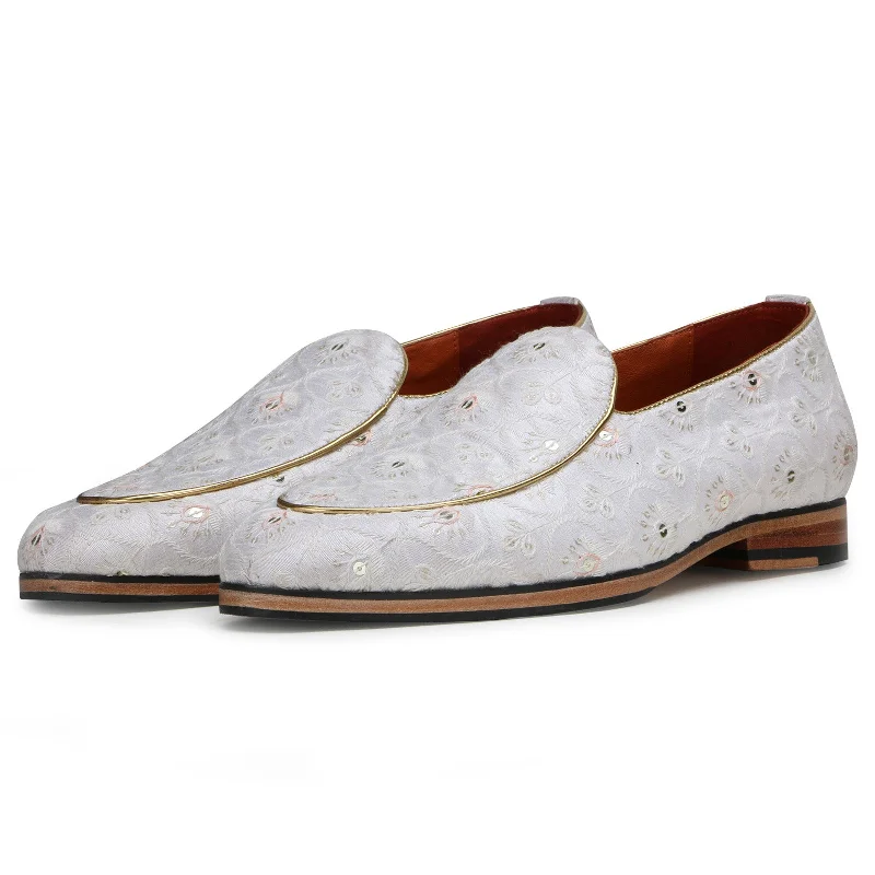 Wedlock Ivory Designer Loafers