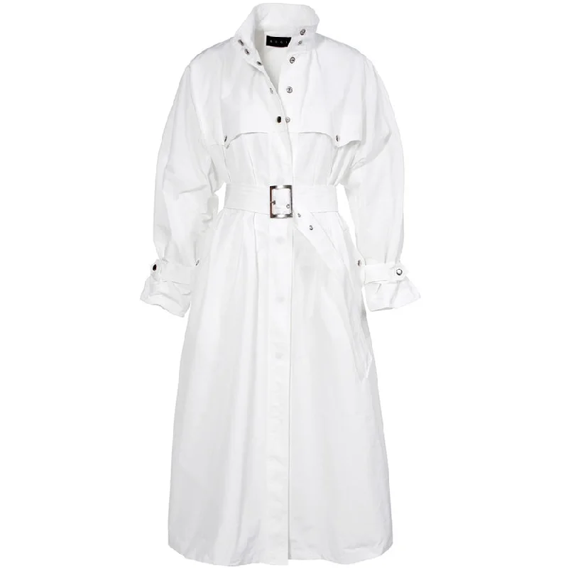 BELTED TRENCH-COAT "VANDA" IN WHITE