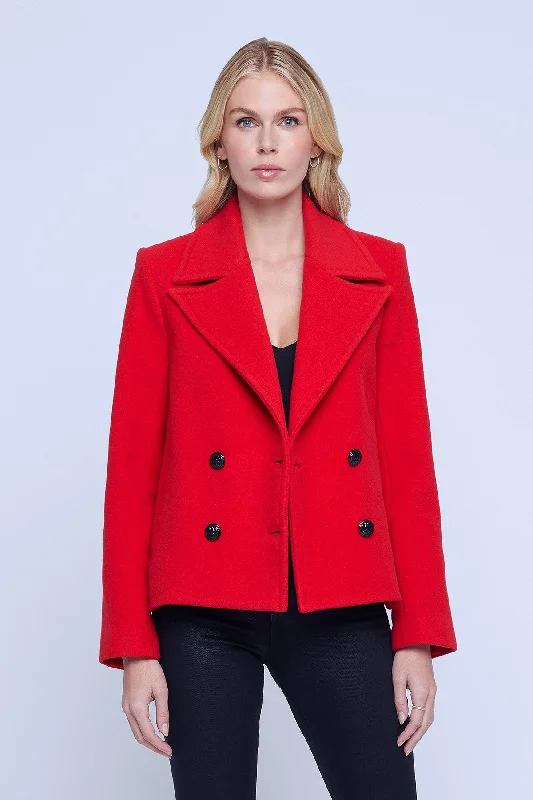 L'Agence Athens Cropped Peacoat