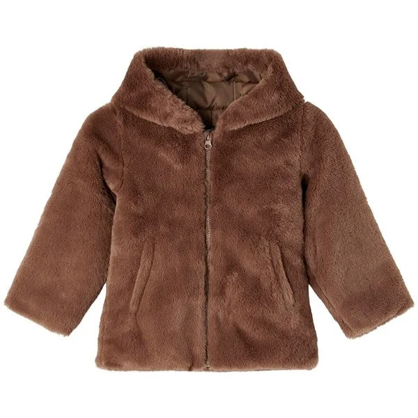 Name it Jacket Marry Faux Fur Chocolate Chip