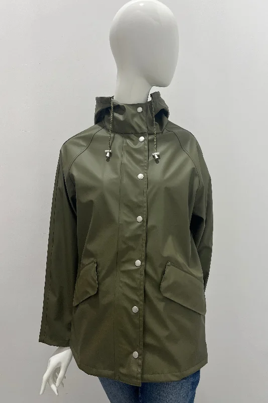 Rain 209 Rain Jacket W/Hood Slant Pockets