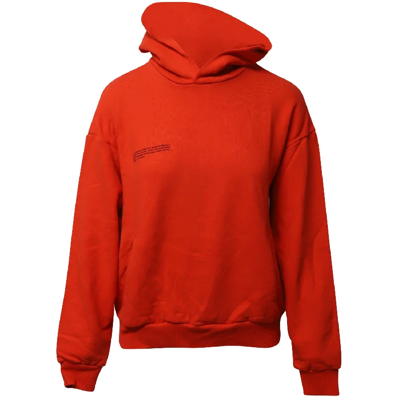 Pangaia 365 Signature Hoodie in Red Recycled Cotton