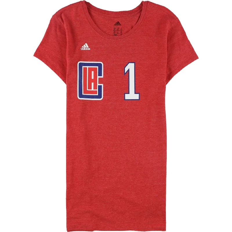 Adidas Womens LA Clippers Graphic T-Shirt, Red, X-Large