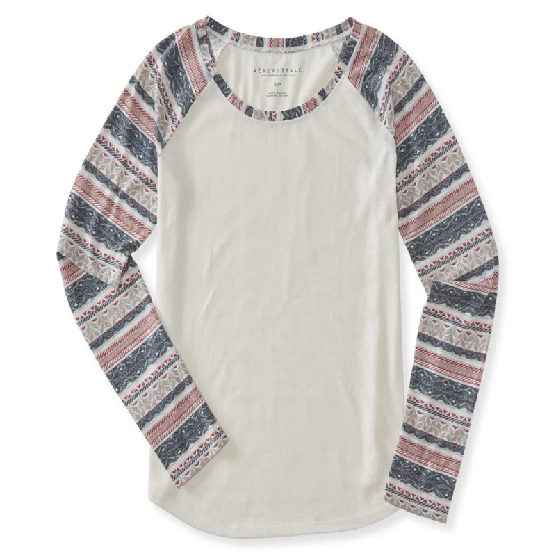 Aeropostale Womens Geo Raglan Graphic T-Shirt