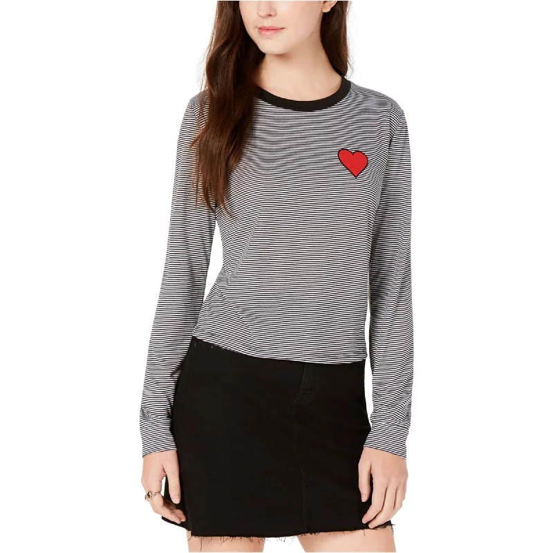 Carbon Copy Womens Heart Embellished T-Shirt