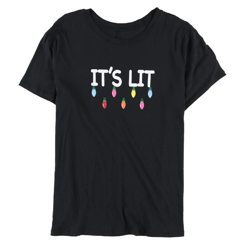 Carbon Copy Womens It's Lit Graphic T-Shirt