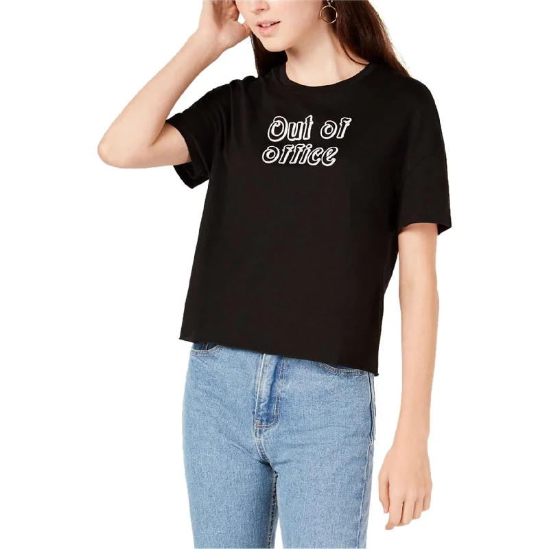 Carbon Copy Womens Out Of Office Embellished T-Shirt