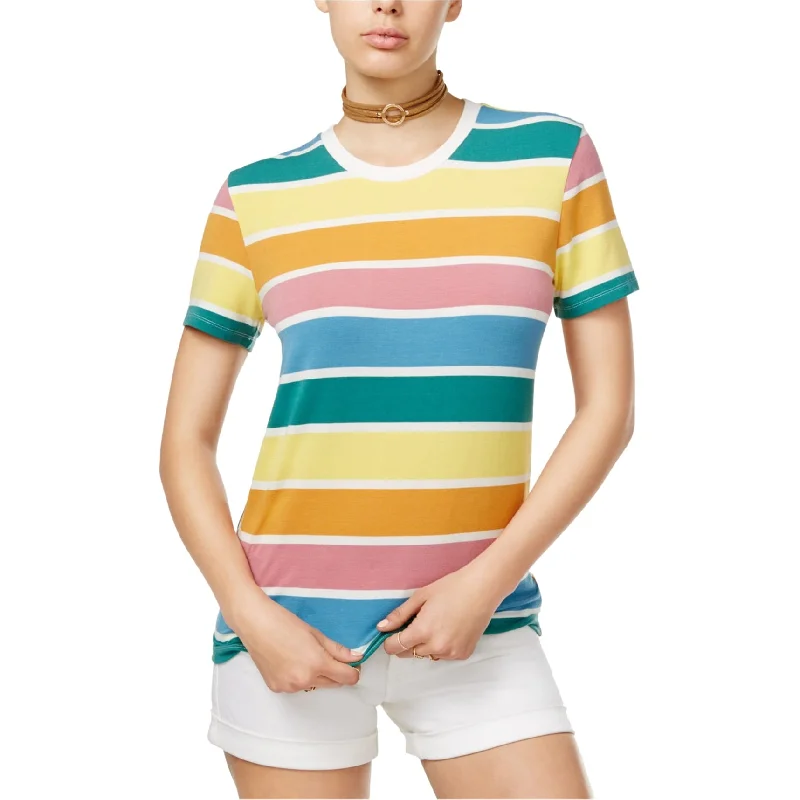 Carbon Copy Womens Striped Basic T-Shirt, Multicoloured, Small