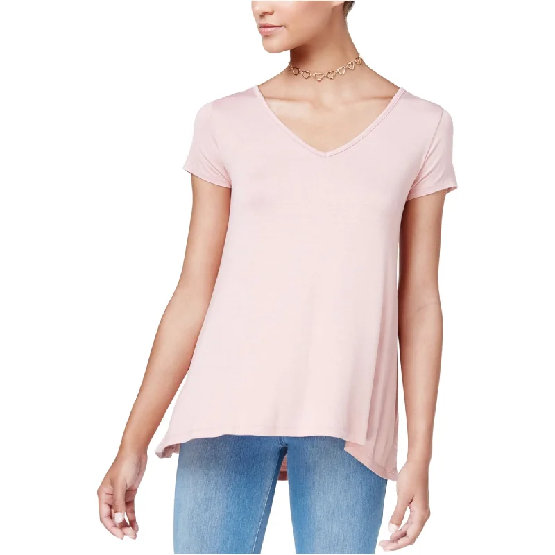 Hippie Rose Womens Strappy Back Basic T-Shirt