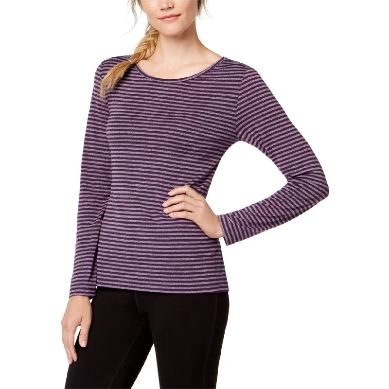 Ideology Womens Cutout Basic T-Shirt, Purple, Small