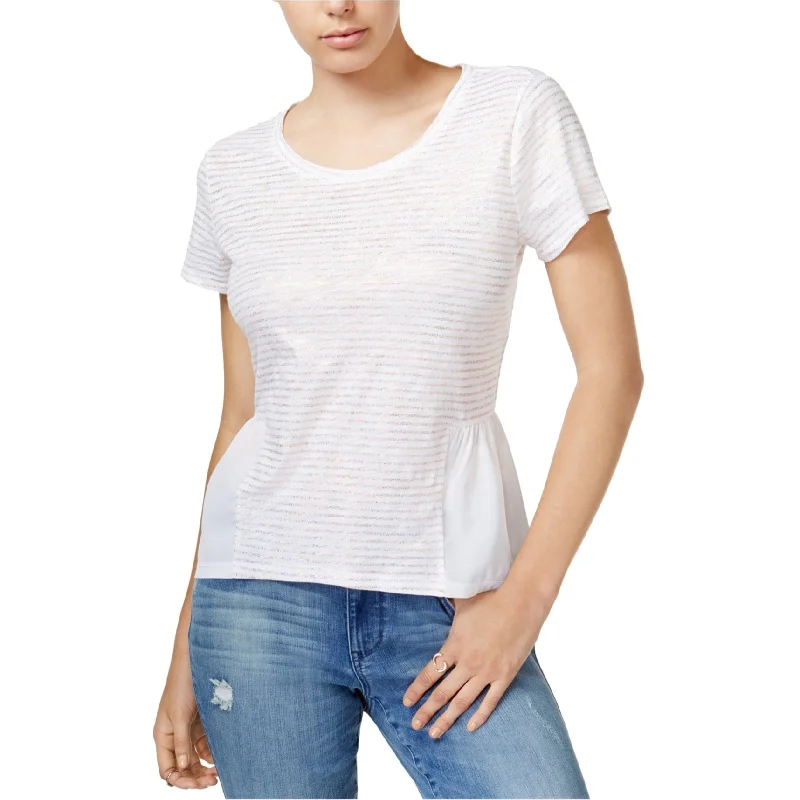 Maison Jules Womens Metallic Embellished T-Shirt