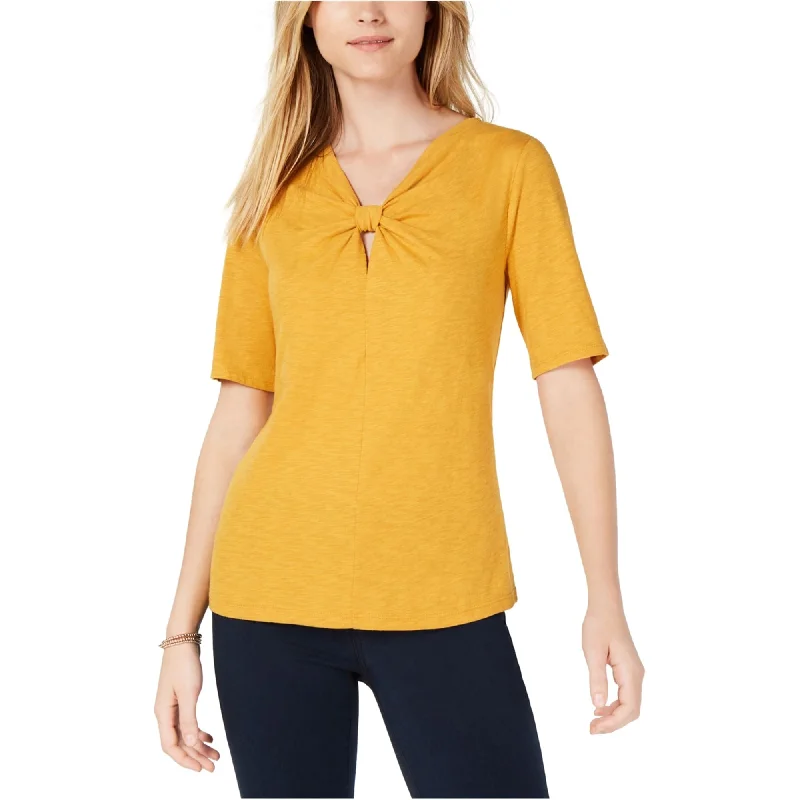 Maison Jules Womens Twisted Basic T-Shirt