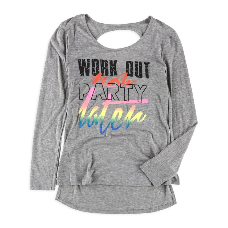 Material Girl Womens Work Out Now Graphic T-Shirt, Multicoloured, Small