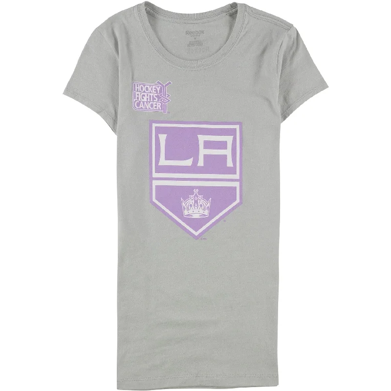 Reebok Womens Hockey Fights Cancer La Kings Graphic T-Shirt