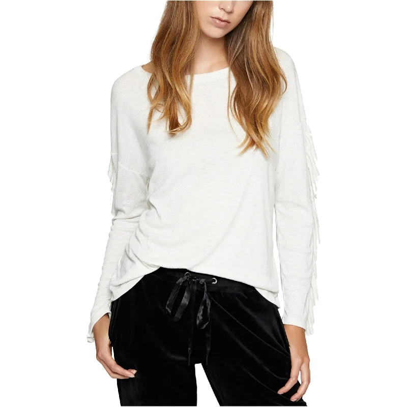 Sanctuary Clothing Womens Ruffle-Sleeve Embellished T-Shirt