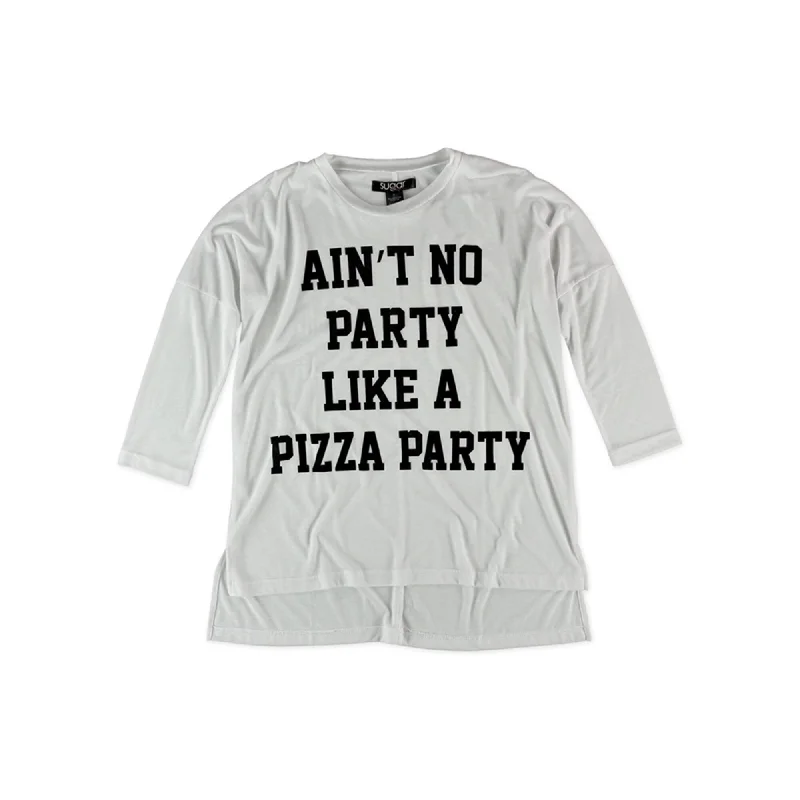 Sugar Rush Womens Pizza Party Graphic T-Shirt