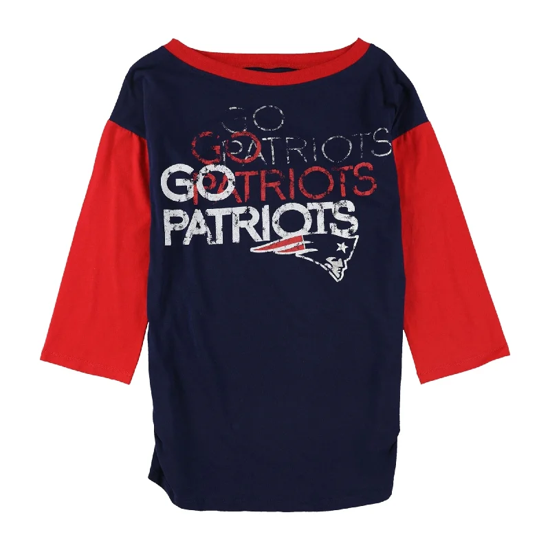 Touch Womens New England Patriots Graphic T-Shirt, Blue, Medium