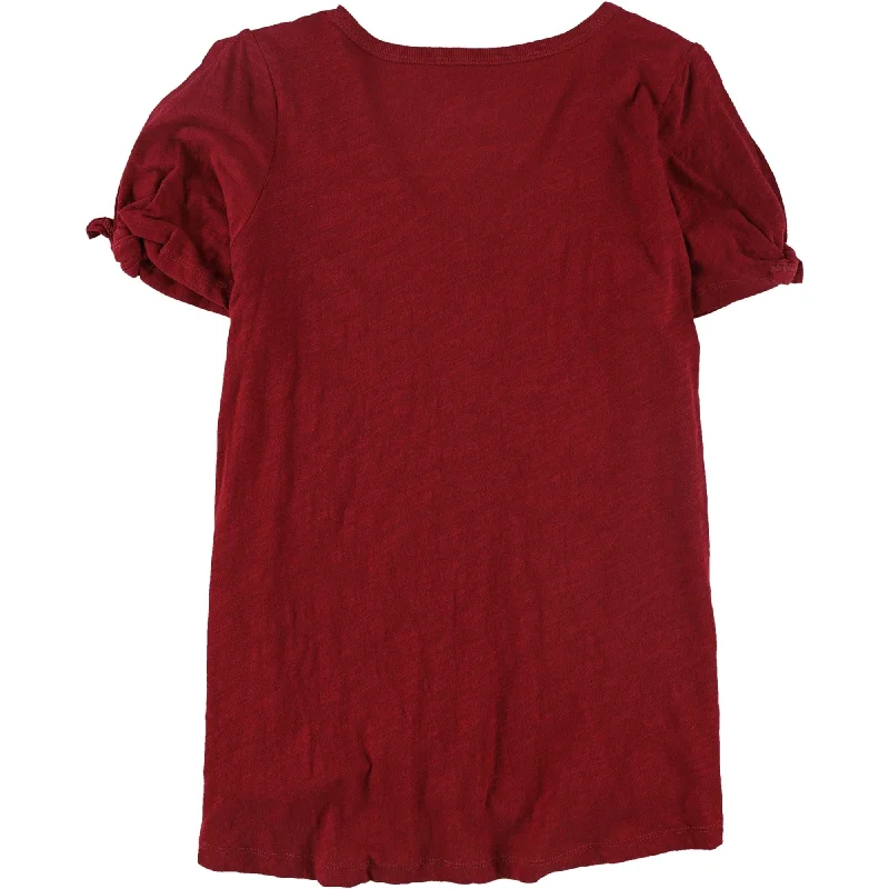 Touch Womens Redskins Split Knot Sleeve Graphic T-Shirt