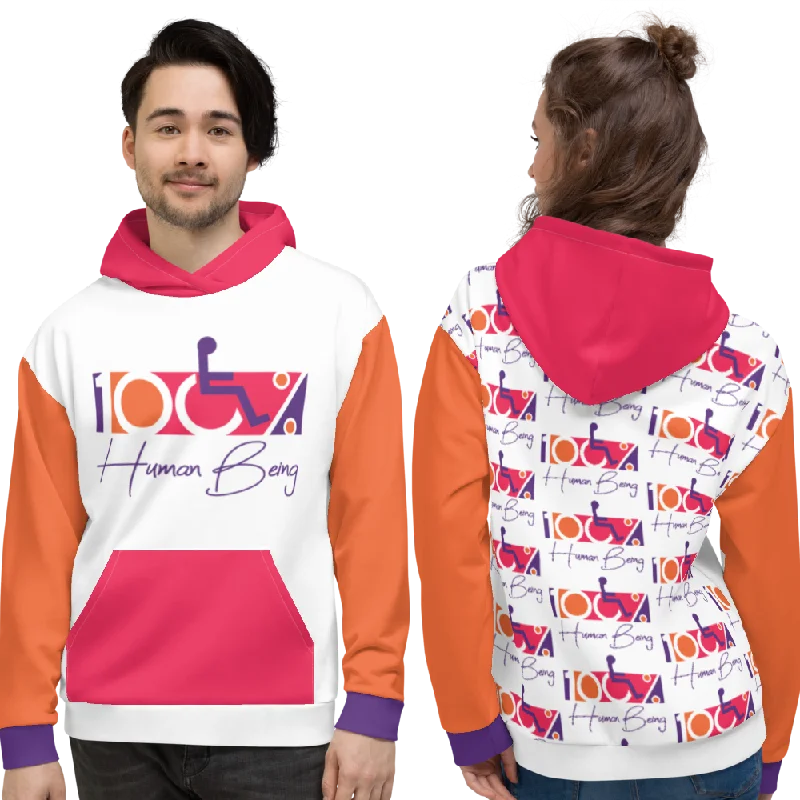 100% Human Being (Color Block) Unisex Hoodie