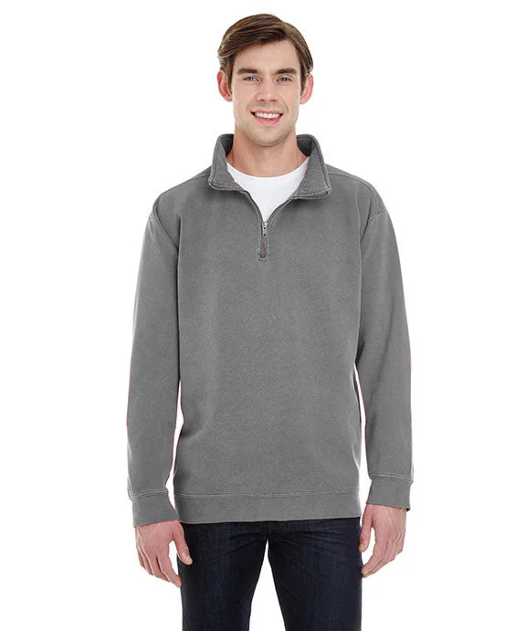 1580 - Comfort Colors Adult Quarter-Zip Sweatshirt | Grey