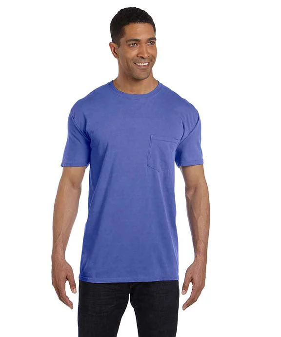 6030CC - Comfort Colors Adult Heavyweight RS Pocket T-Shirt | Periwinkle