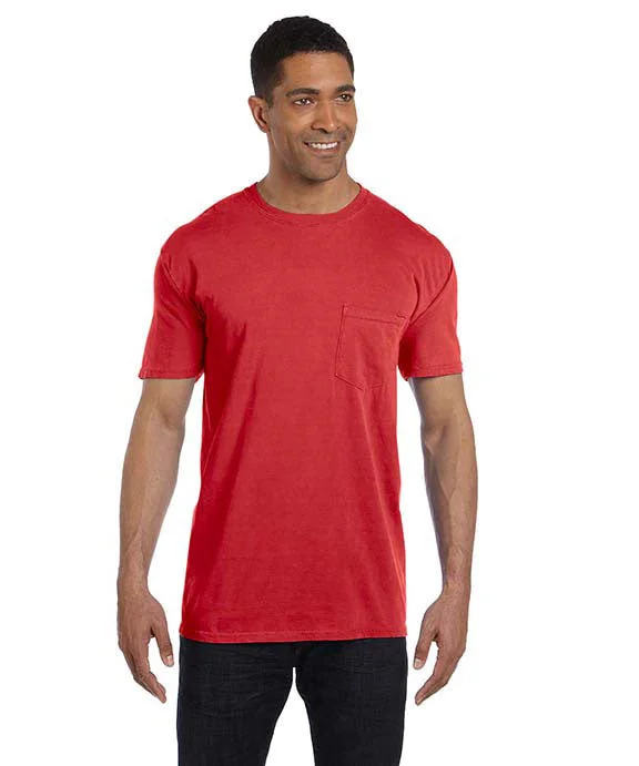 6030CC - Comfort Colors Adult Heavyweight RS Pocket T-Shirt | Red