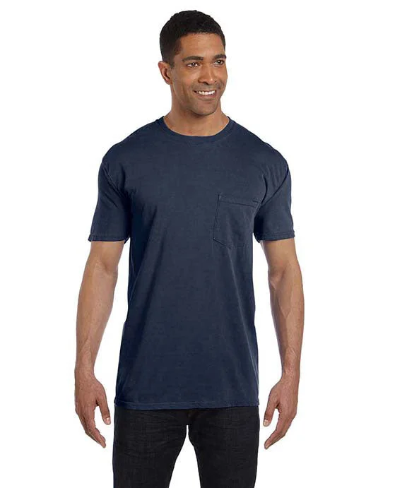 6030CC - Comfort Colors Adult Heavyweight RS Pocket T-Shirt | True Navy