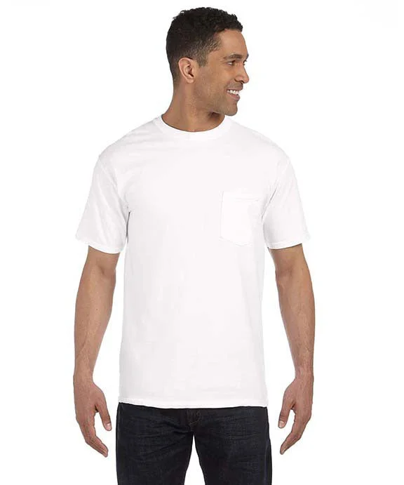 6030CC - Comfort Colors Adult Heavyweight RS Pocket T-Shirt | White