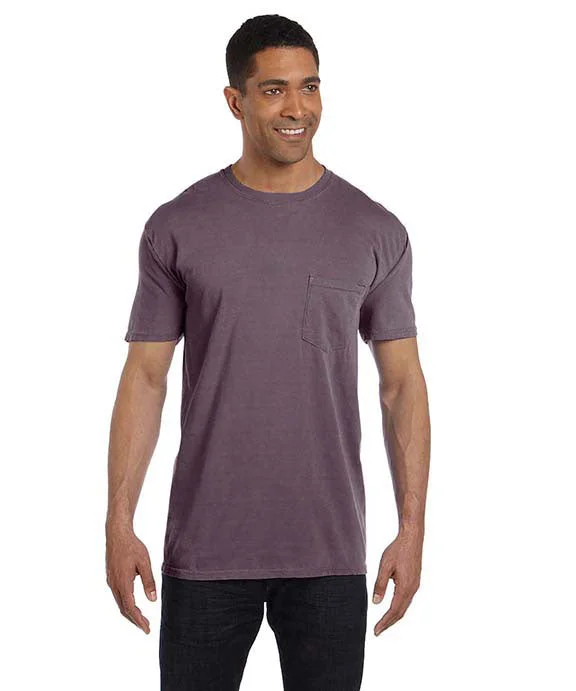 6030CC - Comfort Colors Adult Heavyweight RS Pocket T-Shirt | Wine