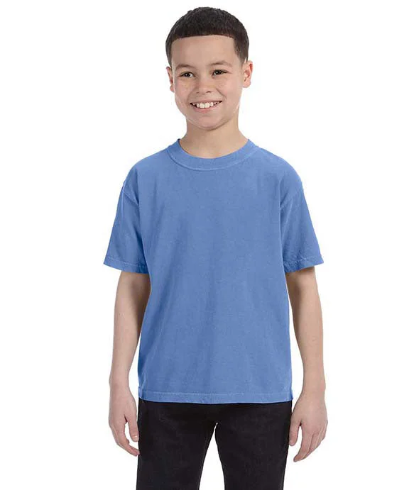 C9018 - Comfort Colors Youth Midweight T-Shirt | Flo Blue