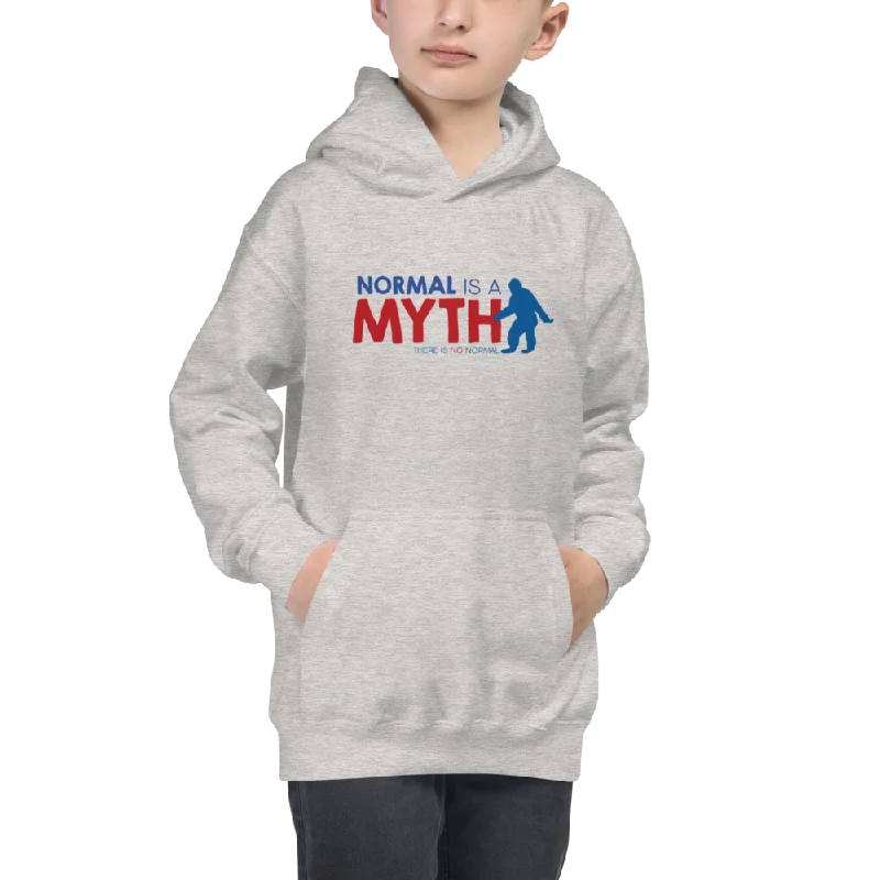 Normal is a Myth (Bigfoot) Kid's Hoodie