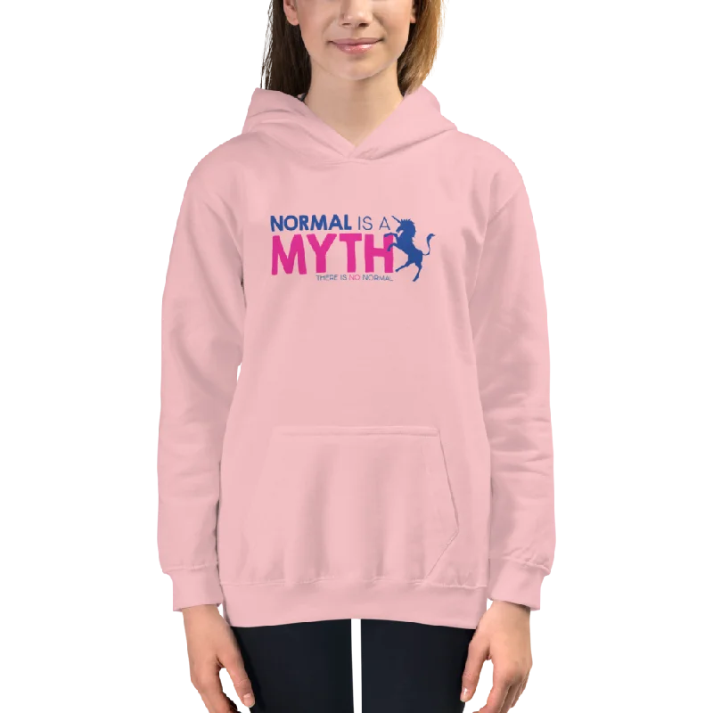 Normal is a Myth (Unicorn) Kid's Hoodie