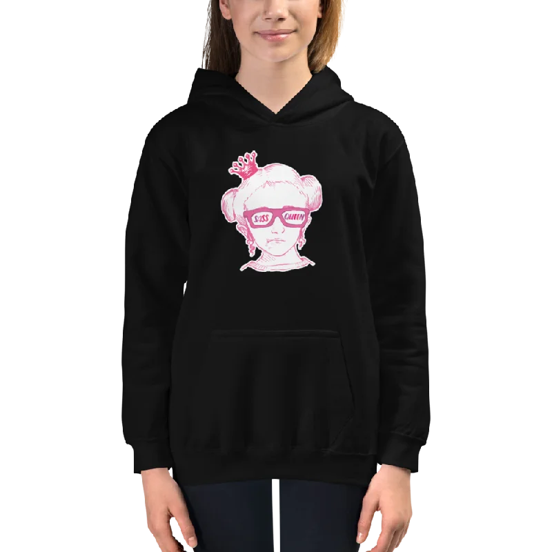 Sass Queen Glasses (Esperanza - Raising Dion) Kid's Hoodie