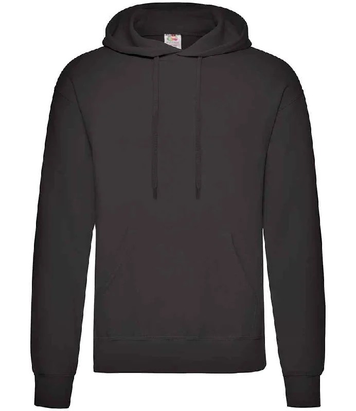 Fruit of the Loom Classic Hooded Sweatshirt | Black