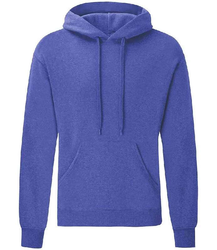 Fruit of the Loom Classic Hooded Sweatshirt | Heather Royal