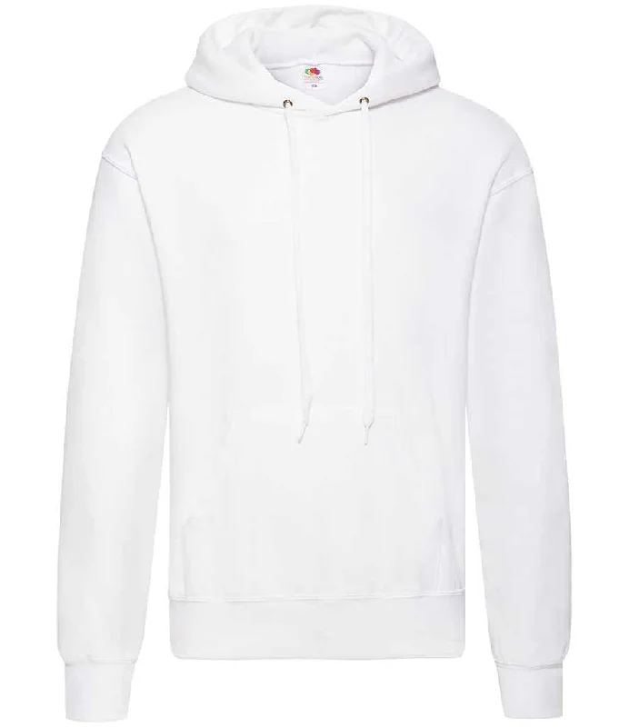 Fruit of the Loom Classic Hooded Sweatshirt | White