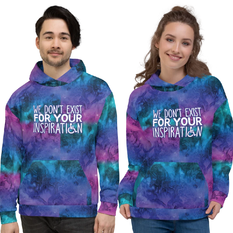 We Don't Exist for Your Inspiration (Colorful Unisex Hoodie)