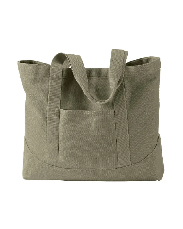 Authentic Pigment 1904 Pigment-Dyed Large Canvas Tote