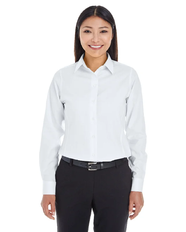 Devon & Jones DG532W Ladies' Crown Woven CCollection Royal Dobby Shirt