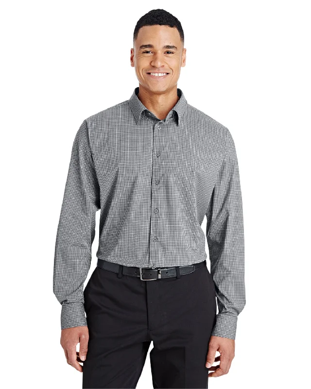 Devon & Jones DG535 CrownLux Performance Men's Tonal Mini Check Shirt