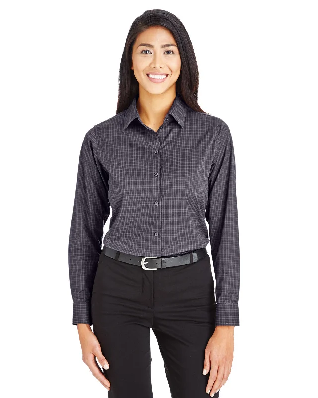 Devon & Jones DG535W CrownLux Performance Ladies' Tonal Mini Check Shirt