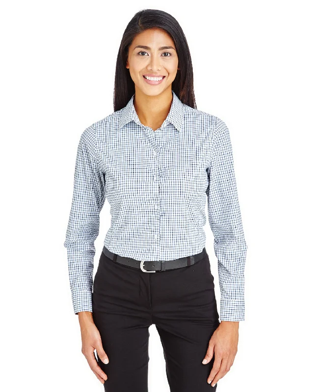 Devon & Jones DG540W CrownLux Performance Ladies' Micro Windowpane Shirt