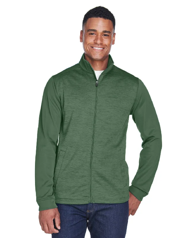 Devon & Jones DG796 Men's Newbury Colorblock Mlange Fleece Full-Zip