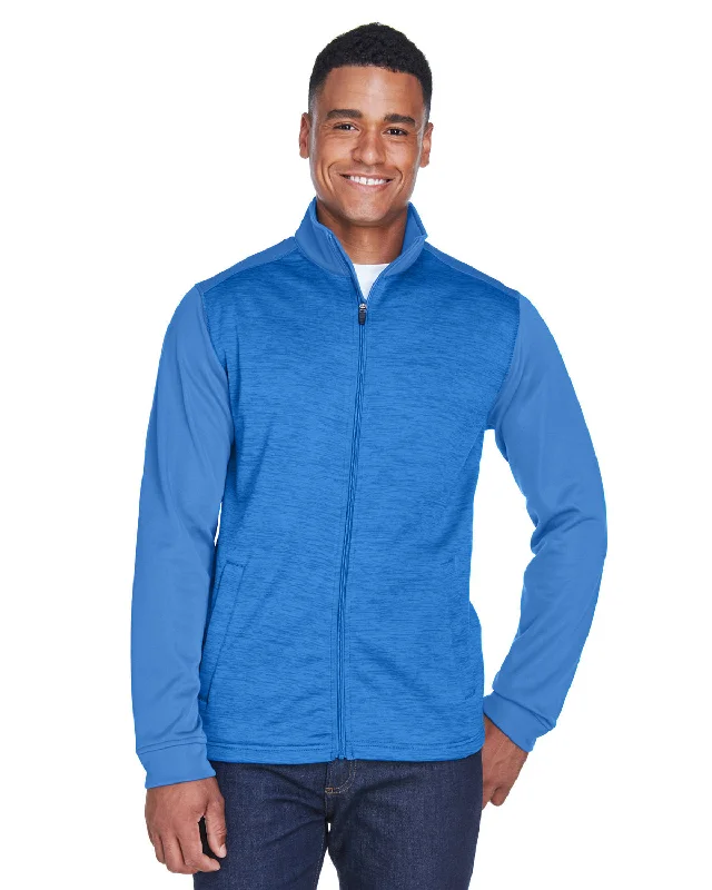 Devon & Jones DG796 Men's Newbury Colorblock Mlange Fleece Full-Zip