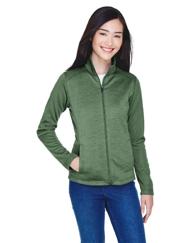 Devon & Jones DG796W Ladies' Newbury Colorblock Mlange Fleece Full-Zip