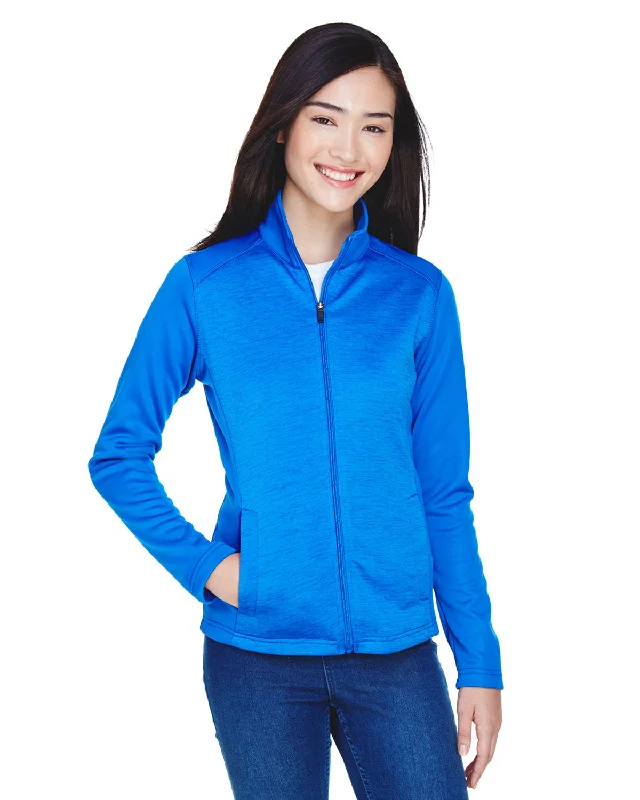 Devon & Jones DG796W Ladies' Newbury Colorblock Mlange Fleece Full-Zip