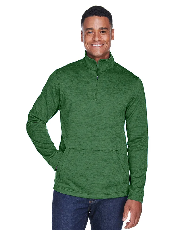 Devon & Jones DG798 Men's Newbury Mlange Fleece Quarter-Zip